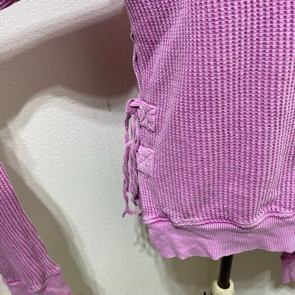 Free People Cropped Interlaken Thermal Top Size Large - Picture 9 of 12